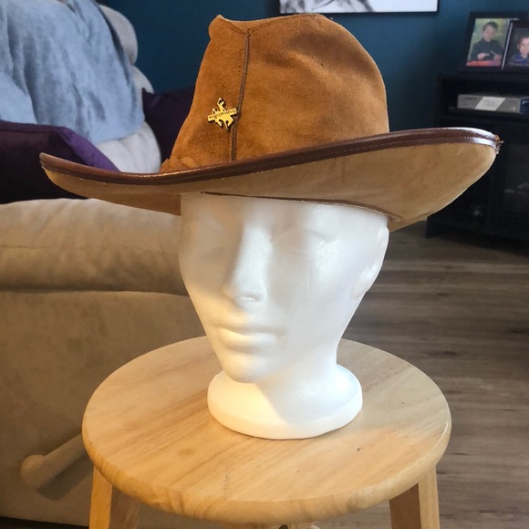 Handmade Genuine Leather Western Cowboy Hat - Clint Eastwood Style - Picture 1 of 5